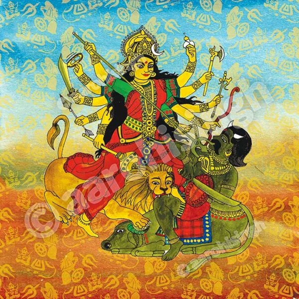 artbyaarohi-prints-14x14-durga Durga 01