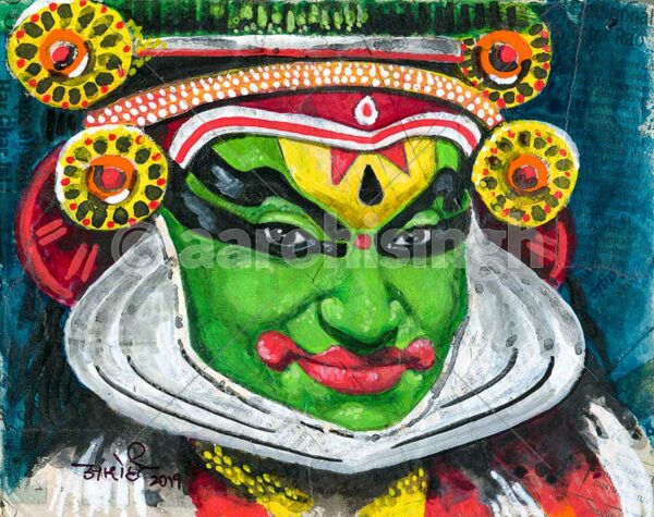 artbyaarohi-prints-14x11-kathakali-onboard-1 Kathakali-On-Board-1