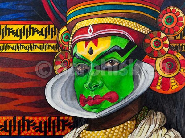 artbyaarohi-prints-24x18-kathakali-tigerstripes Kathakali with Tigerstripes