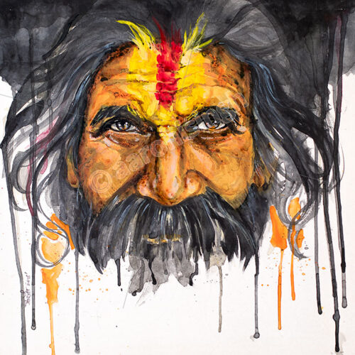 artbyaarohi-prints-17x17-sadhu-11 Sadhu #11
