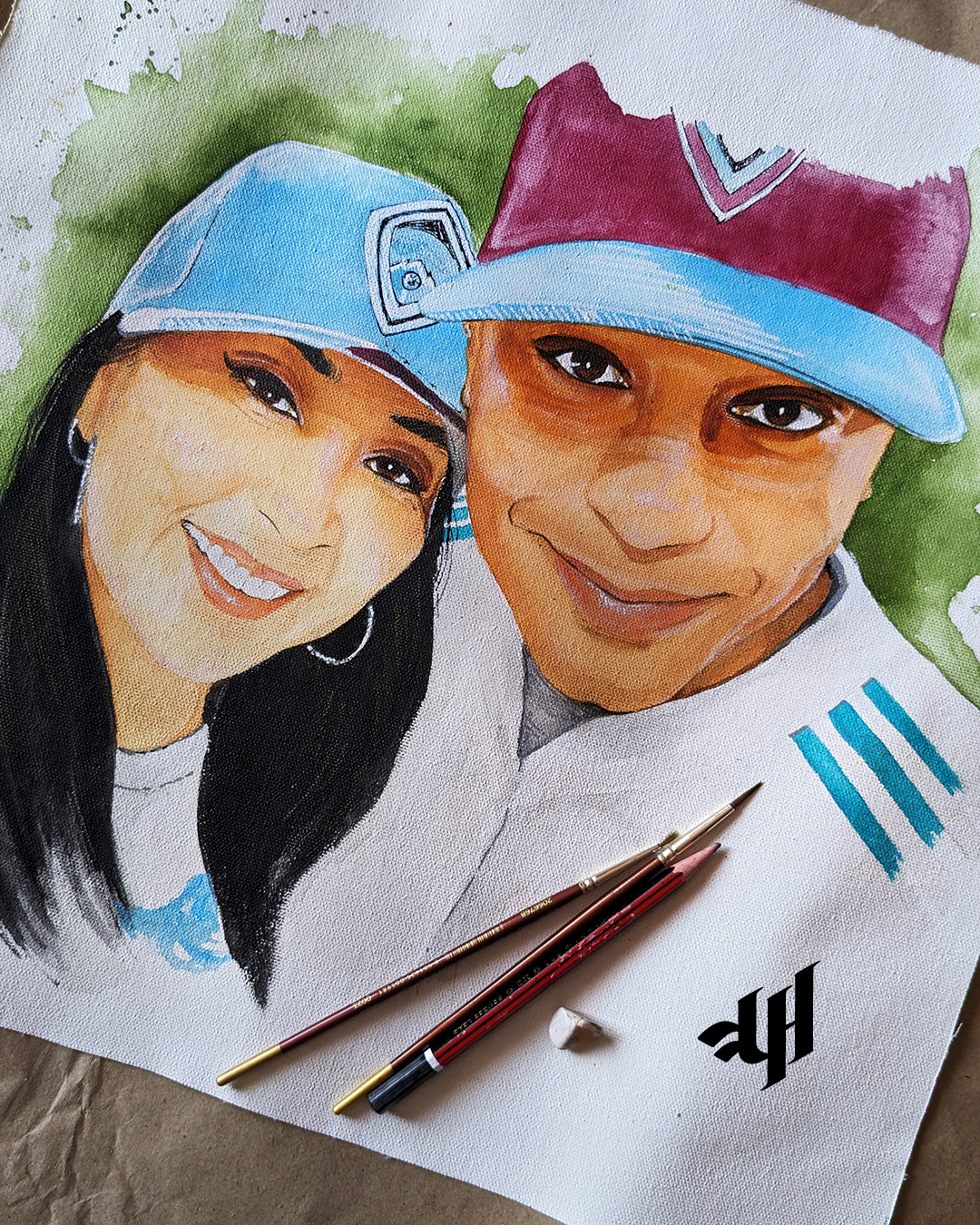 Painted portraits – Art By Aarohi